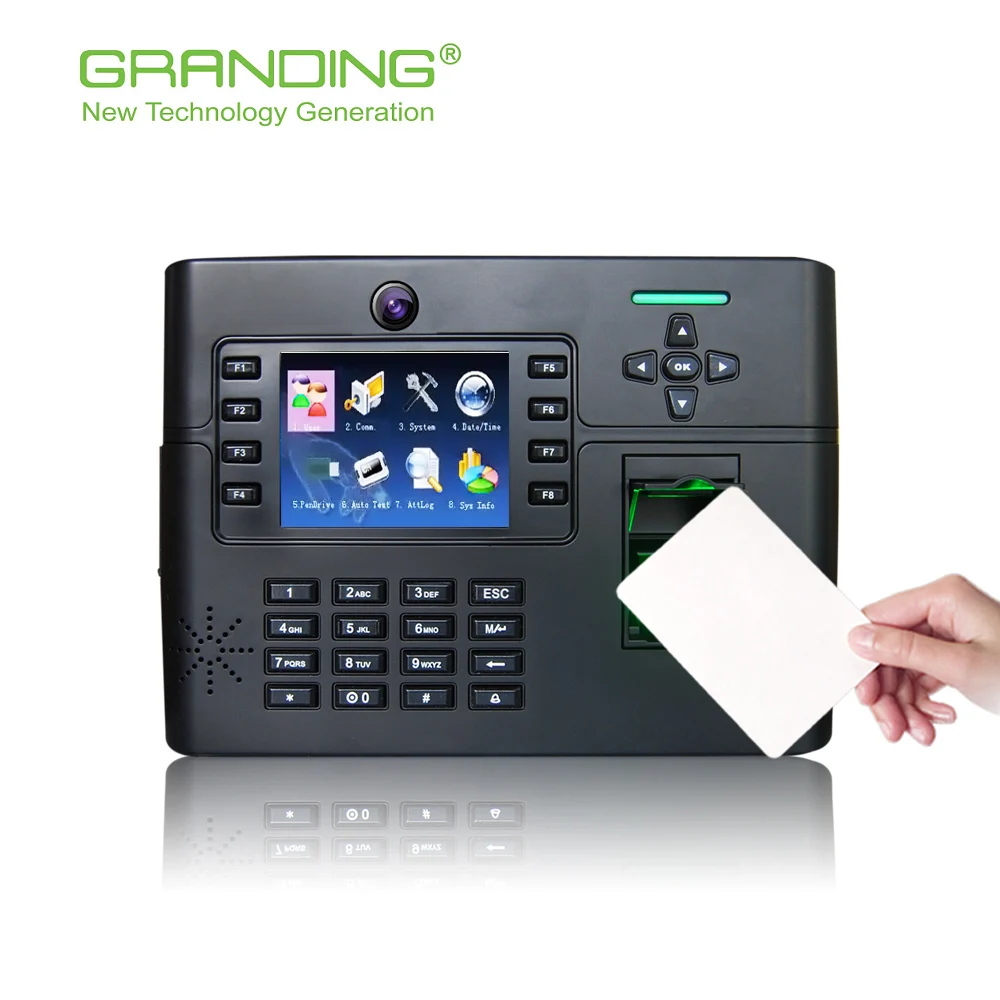 TFT900-H ZK Biotime Software Built-in Battery 50,000 Fingerprint Access Control And Time Attendance System