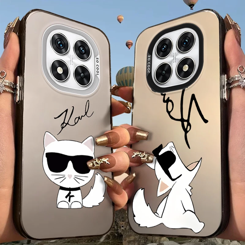 Białe, matowe etui na Xiaomi Redmi Note 14 13 12 10 Pro Plus 11S 14C 13C 12C 9C 11S K70 K60 A2 A1 Turbo 4, akrylowa obudowa