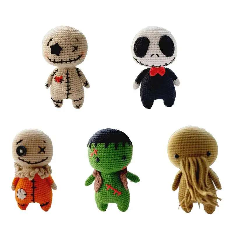 Horror Plushies Halloween Decorative Plush Doll Toy for Bedroom Home Decor Halloween Bedroom Scream Night Parties Holiday Gifts