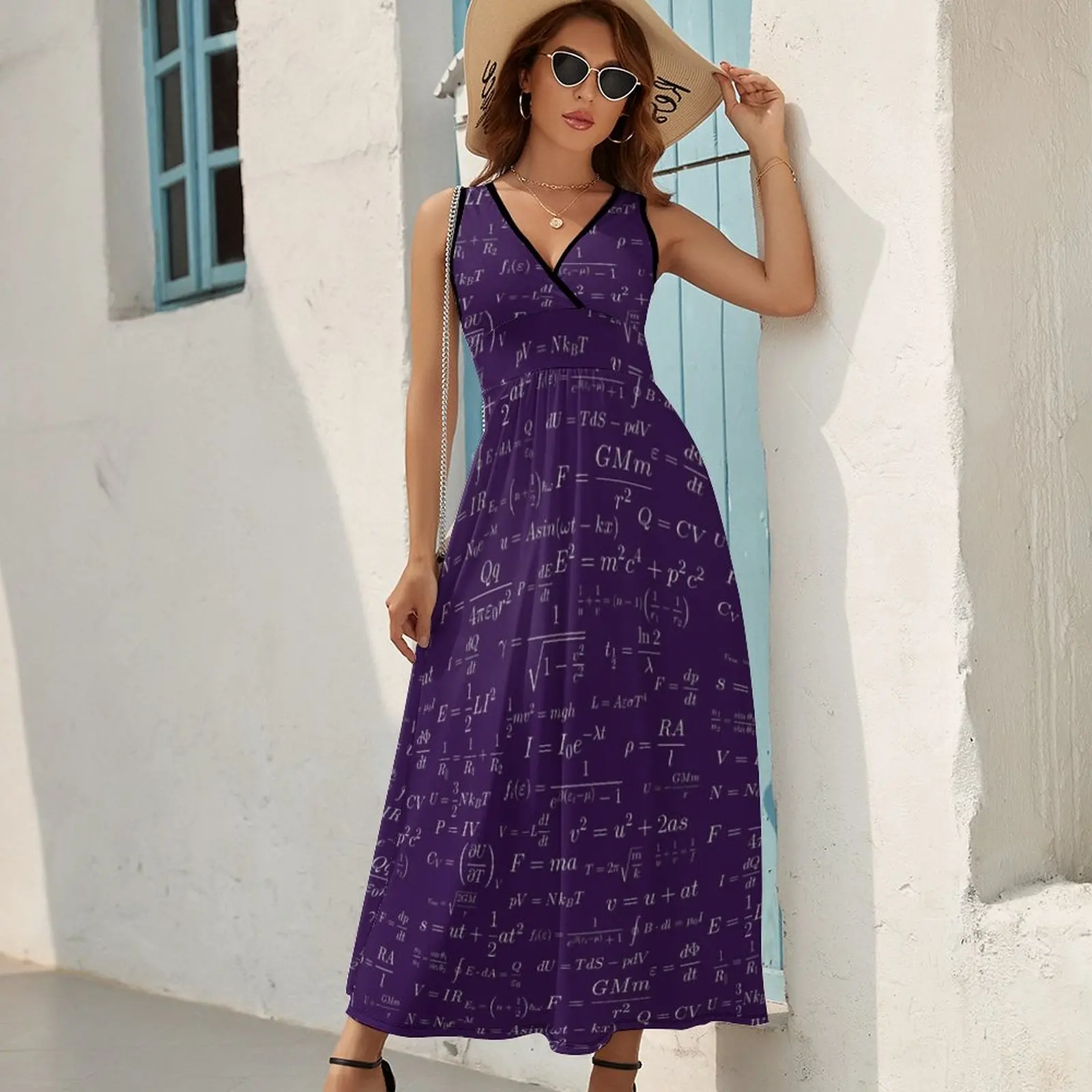 Physics - purple Sleeveless Dress Party dresses long dresses for women birthday dress for women prom clothes