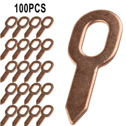 100Pcs Dent Puller Rings For Spot Welding Welder Car Body Panel Pulling Washer Tools 55mm Copper Plated Repair Accessories