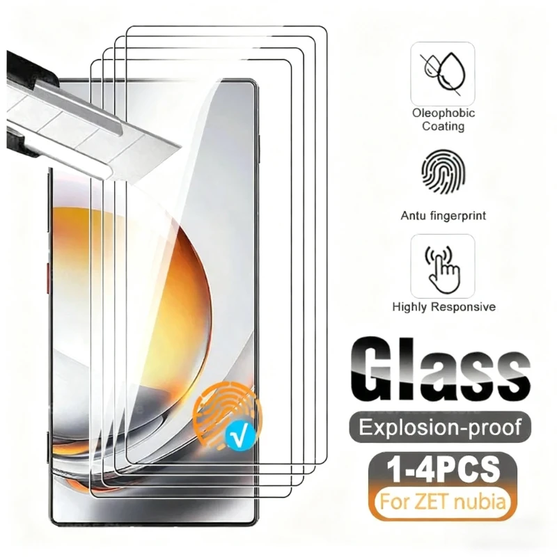 

1-4 шт. разблокированная защитная пленка для экрана для ZTE Nubia Z80 Ultra/RedMagic 11 Proplus, закаленное стекло Z80Ultra 11Pro 11Pro + 5G, пленка для телефона