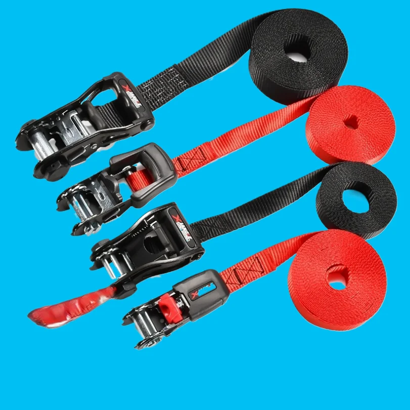 

Motorcycle Ratchet Tensioner, Binding Strap, Truck Logistics Pallet Cargo Luggage Fastening Tightener Strap