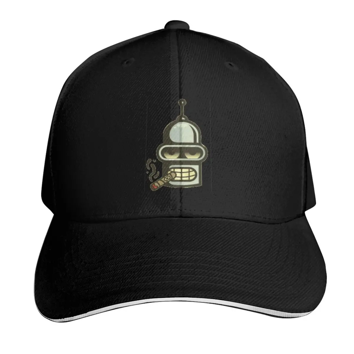 bone-futurama-bender-art-com-visor-de-espuma-para-festa--f--bone-snapback-feminino-e-masculino