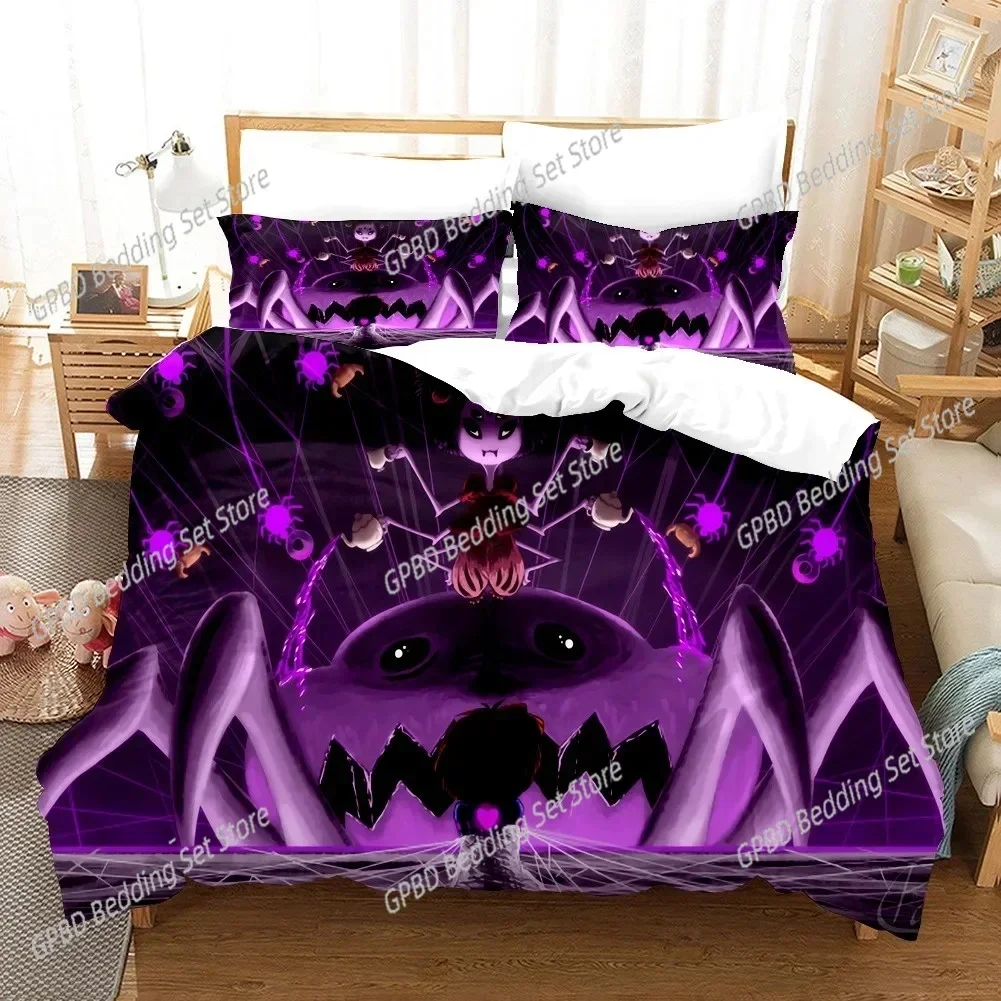 Cartoons Undertale Sans Bedding Set Boys Girls Twin Queen Size Duvet Cover Pillowcase Bed Boys Adult Fashion Home Textileextile