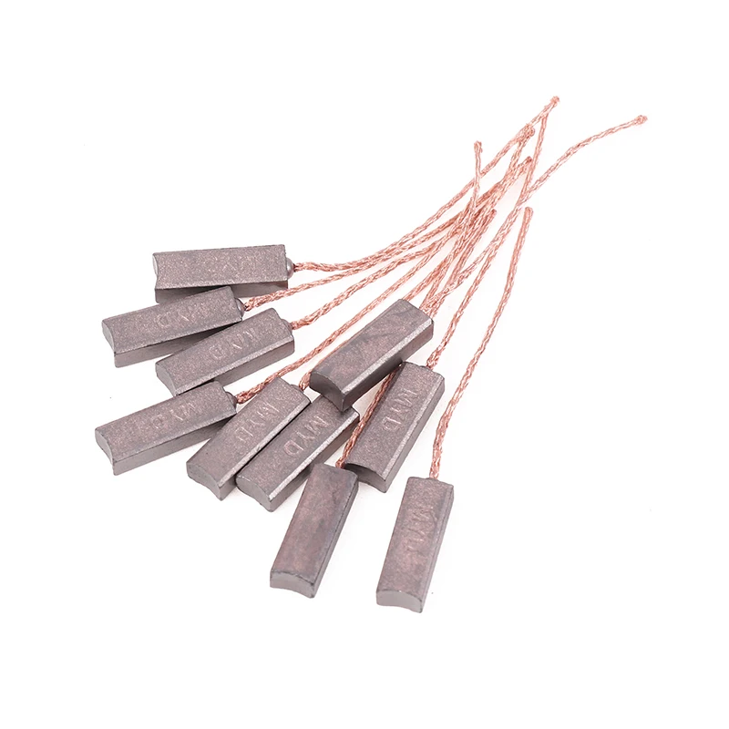 10Pcs For BYD Valeo Generator Carbon Brush High Copper For Volkswagen Sagitar Polo Magotan 4.5*6.5*20mm