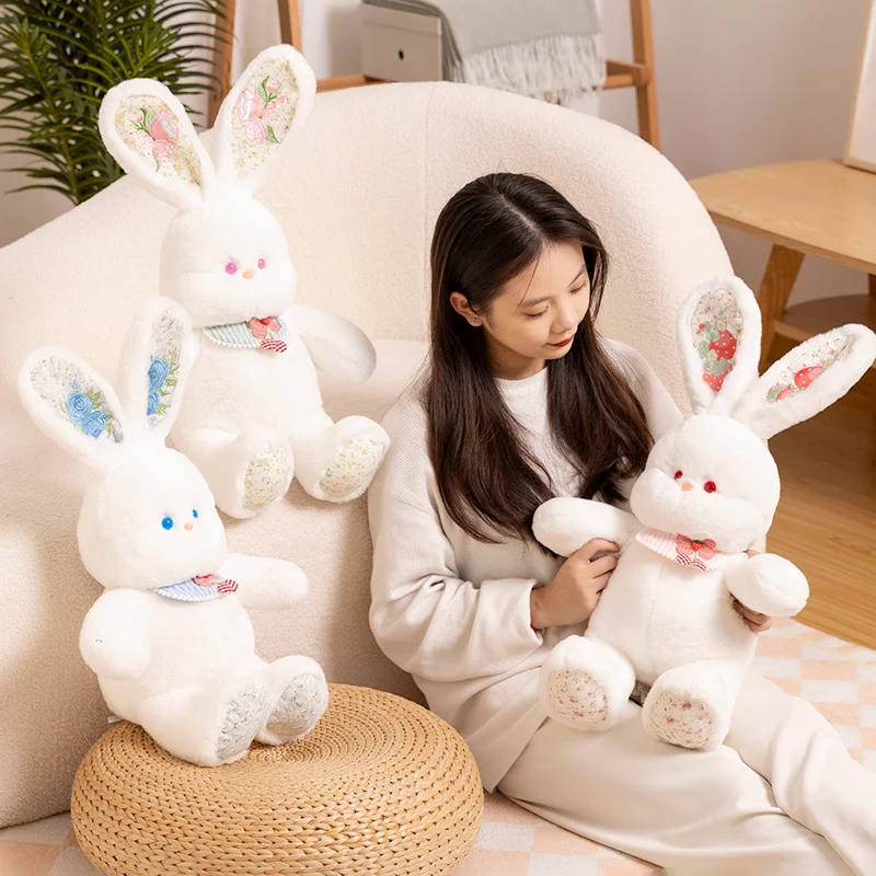 1pc 60cm Big Ears Bunny Plush Toy Cute Room Decoration Sitting Plush Doll Kawaii Gift For Girls