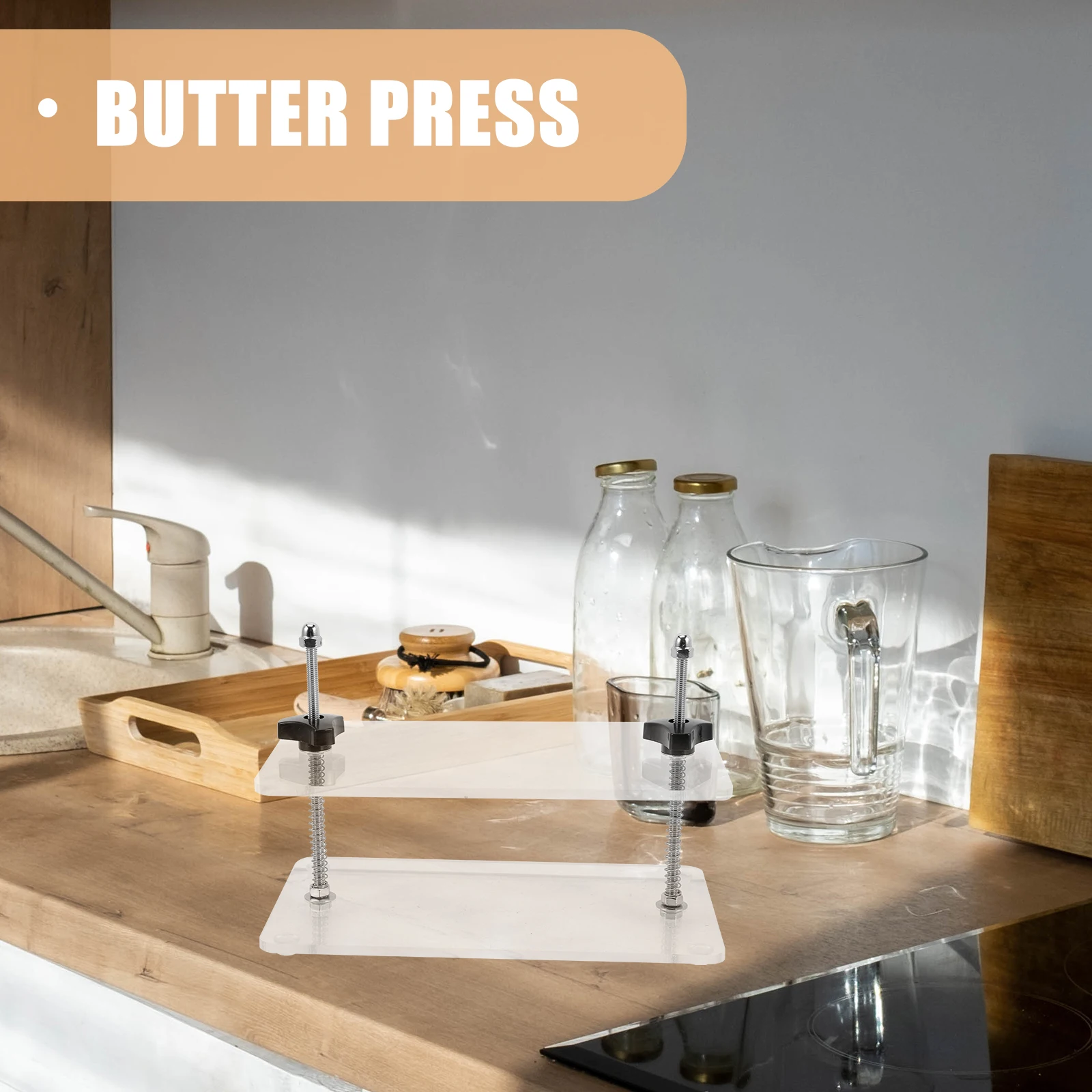 

Cheese Pressing Plate Tofu Board Acrylic Metal Corrosion Resistant Small Light Easy Clean DIY Home Use Cheese