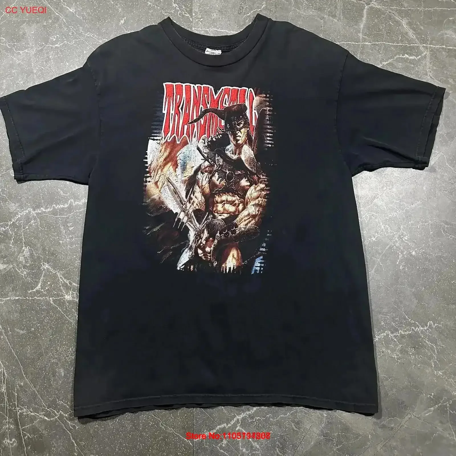 Vintage 90 s Resurrection Mexican Transmetal Band T Shirt Metal Rock AOP XL Washed graphic streetwear homme Soft vintage