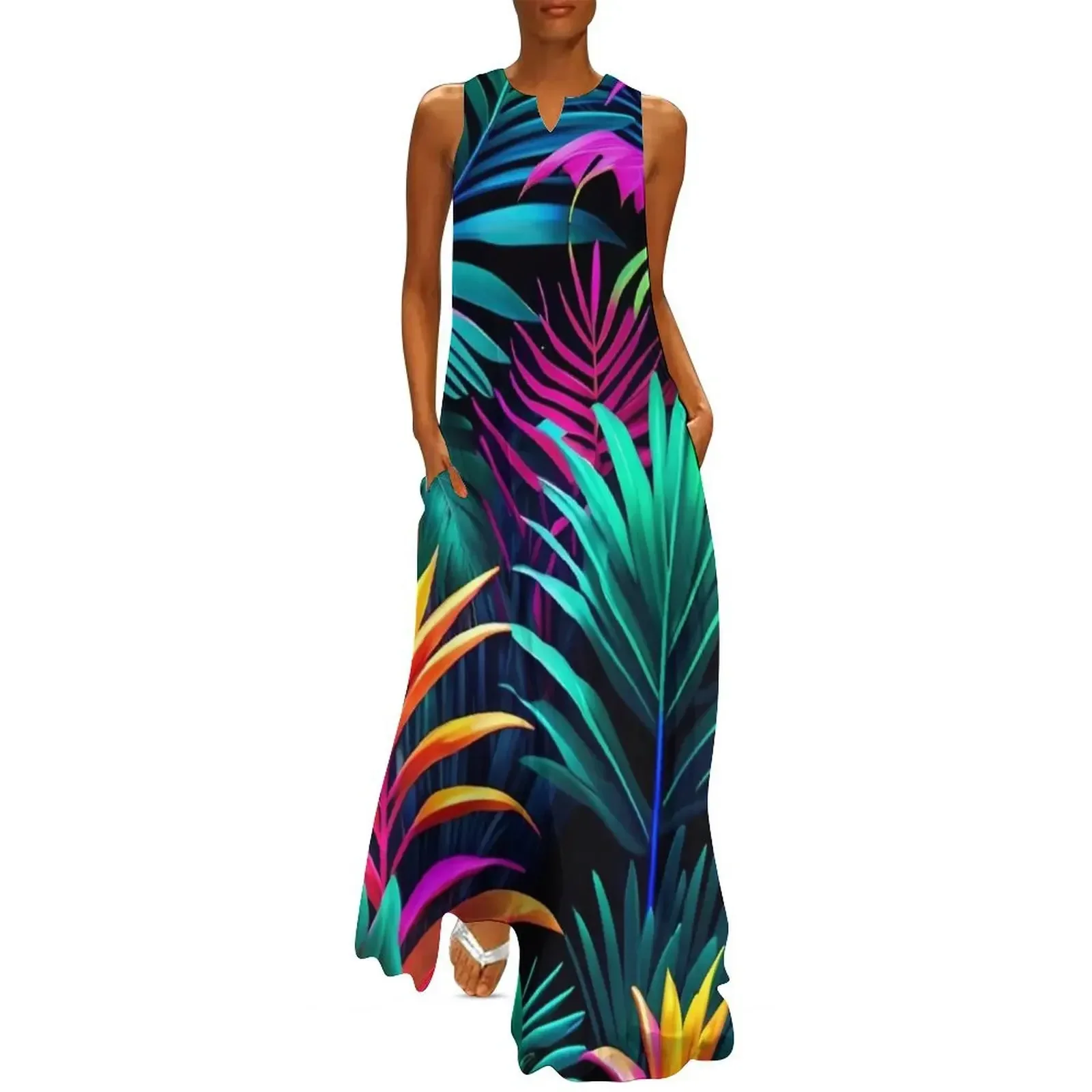 

Cool Neon Jungle Pattern Long Dress women's evening dresses 2025 dress for woman ladies dresses for special occasions Dress