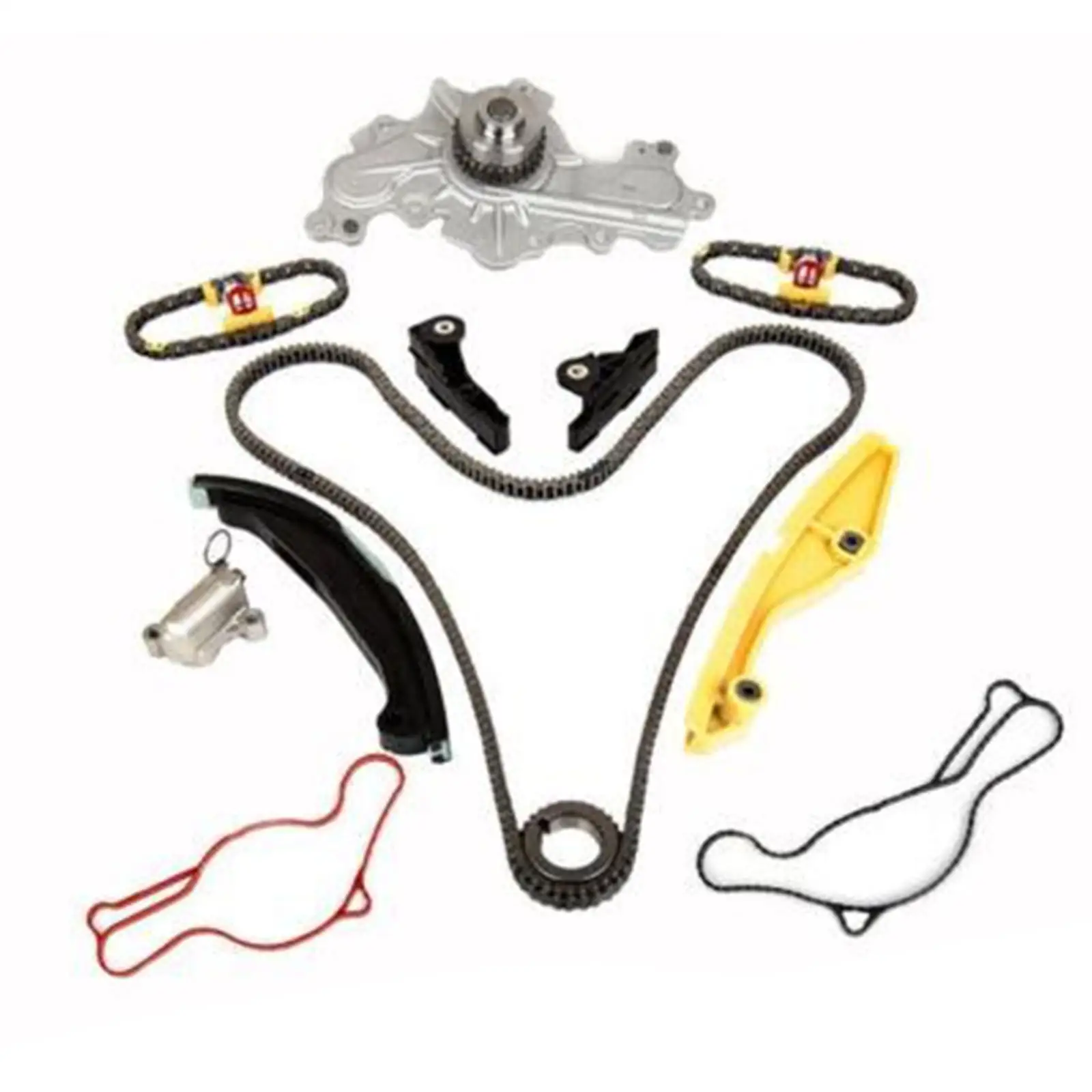 

Timing Chain Kit Water Pump Auto Accessory at4Z-6306-a at4Z-6K297-d BL3Z-6K255-a Engine Timing Chain Kit for Ford Flex Edge