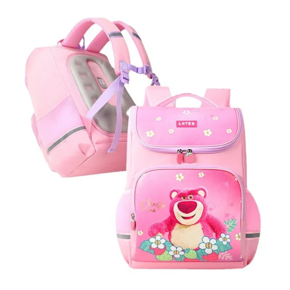 Disney Lotso Elementary School Student Backpack Girl\'s Favorite Cartoon Character Backpacks Can Be Used In Grades One To Three