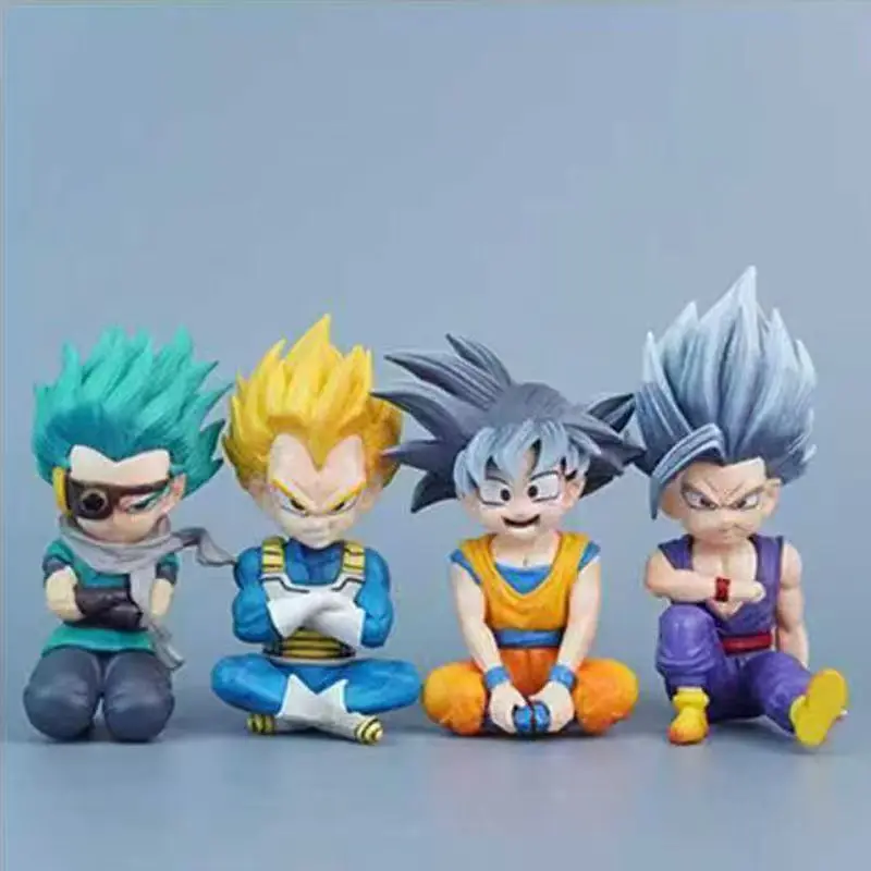 10cm/3.93in anime dragon ball figura daima goku vegeta granola gohan figuras de ação estátua pvc coleção modelo brinquedos presentes