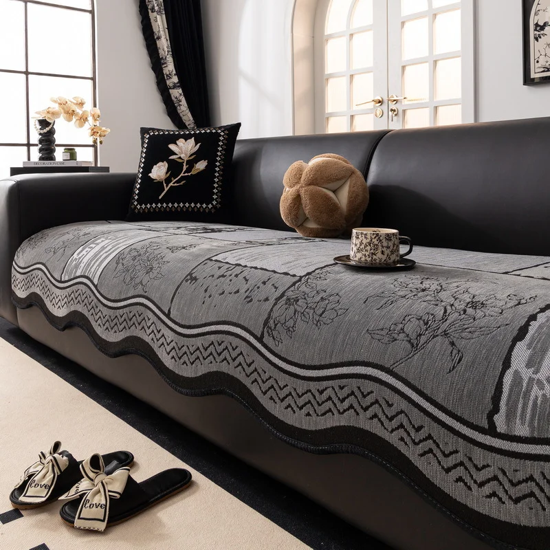 

Luxury Chenille Sofa Towel for Living Room Irregular Non-slip Sofas Cushion Corner Couch Cover Seat Pad Home Protection Covers