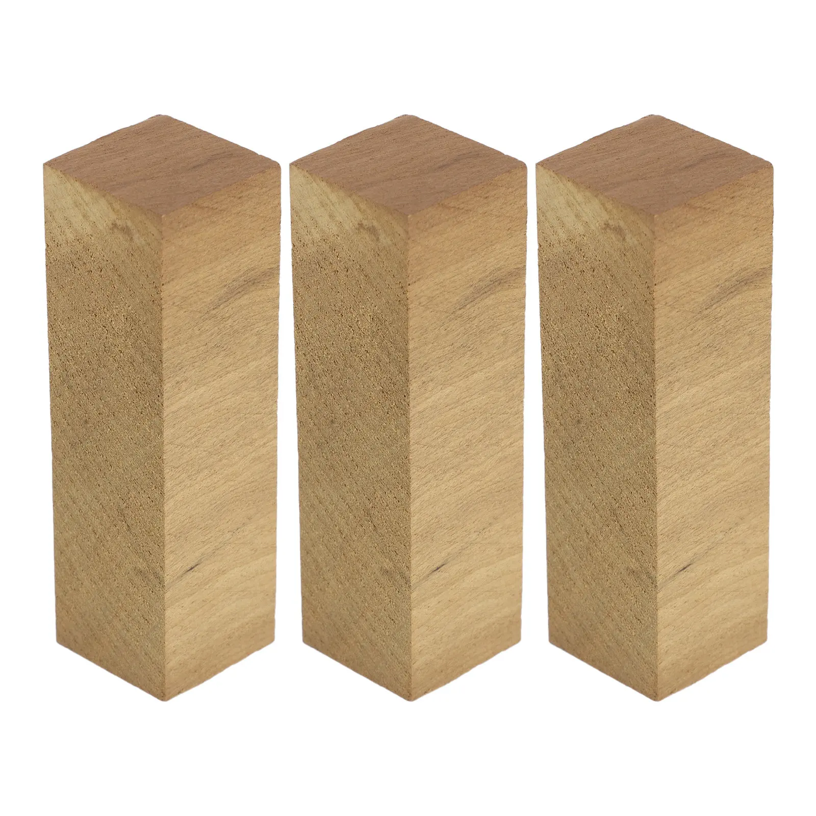 

3 Pcs Unfinished Block Phoebe Repair Materials Whittling Wood Carving Craft Rectangular Wooden Strips For Furniture Repair