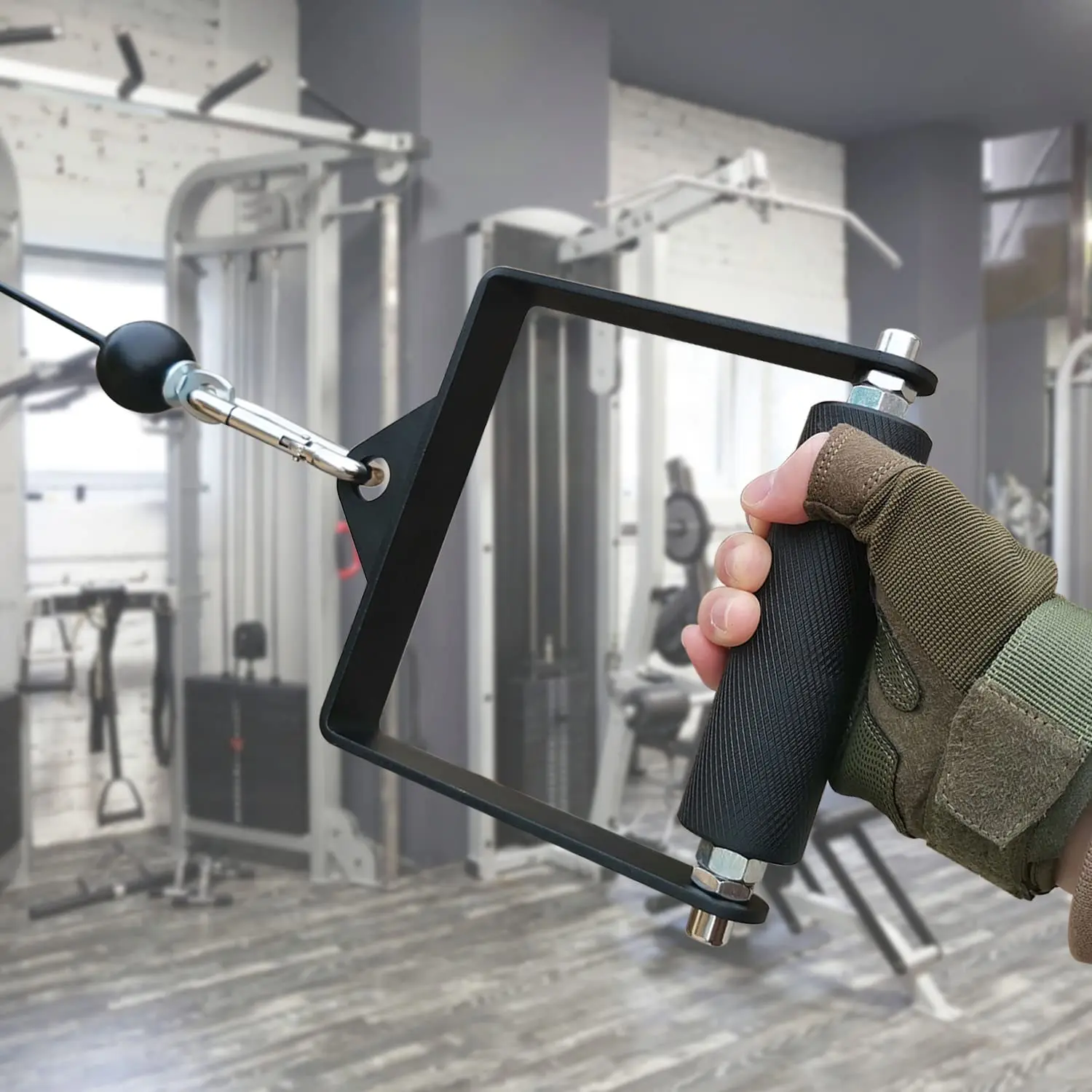 Poignée de machine à câble à poulie en forme de D pour salle de sport à domicile, accessoire de fitness, bras de lutte, entraînement, Deadlift, 4