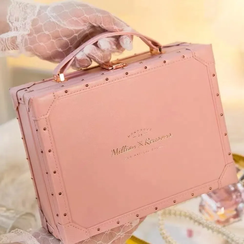 

Double Layer Jewelry Packing Box Multi-function Necklaces Bracelets Earring Storage Case Headdress Organizer PU Leather