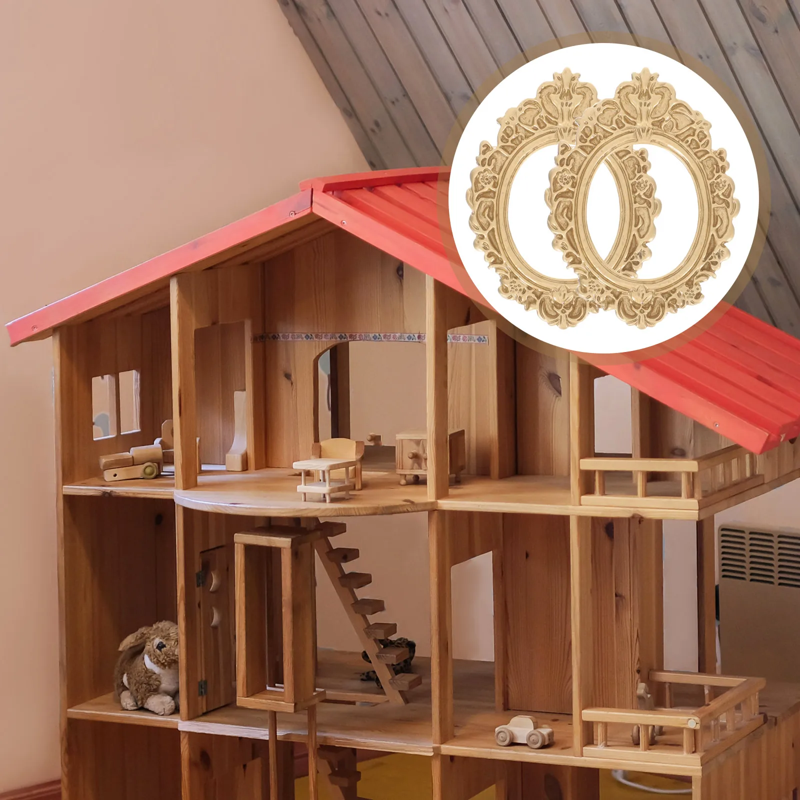 10ชิ้นกรอบรูป DIY ขนาดเล็กงานฝีมือจากเรซินตกแต่งปลอกโทรศัพท์กรอบรูปวินเทจกรอบรูปวงรีวินเทจ DIY อุปกรณ์เสริมจิวเวลรี่