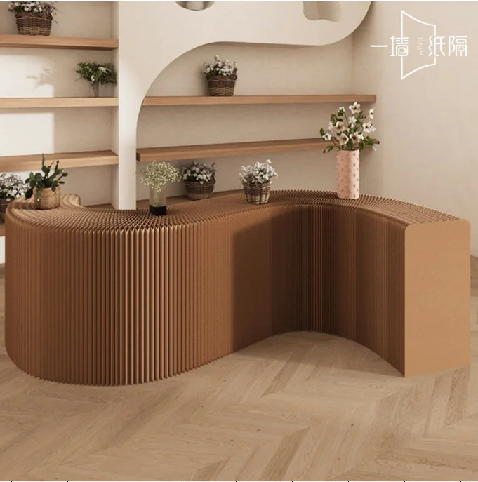 

Booth Strip Display Stand Paper Mobile Display Stand Clothing Store Flow Table Exhibition Rack Foldable Display Rack