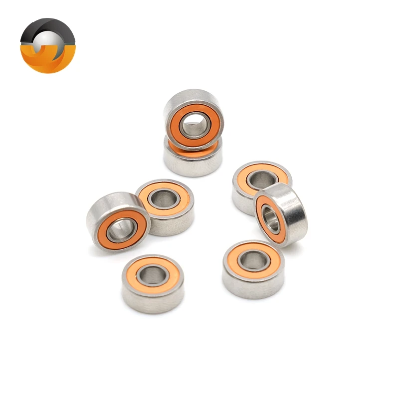 10PCS SMR104RS CB 4x10x4 mm Stainless Steel Hybrid Ceramic Ball Bearing  ABEC-7 Bearing
