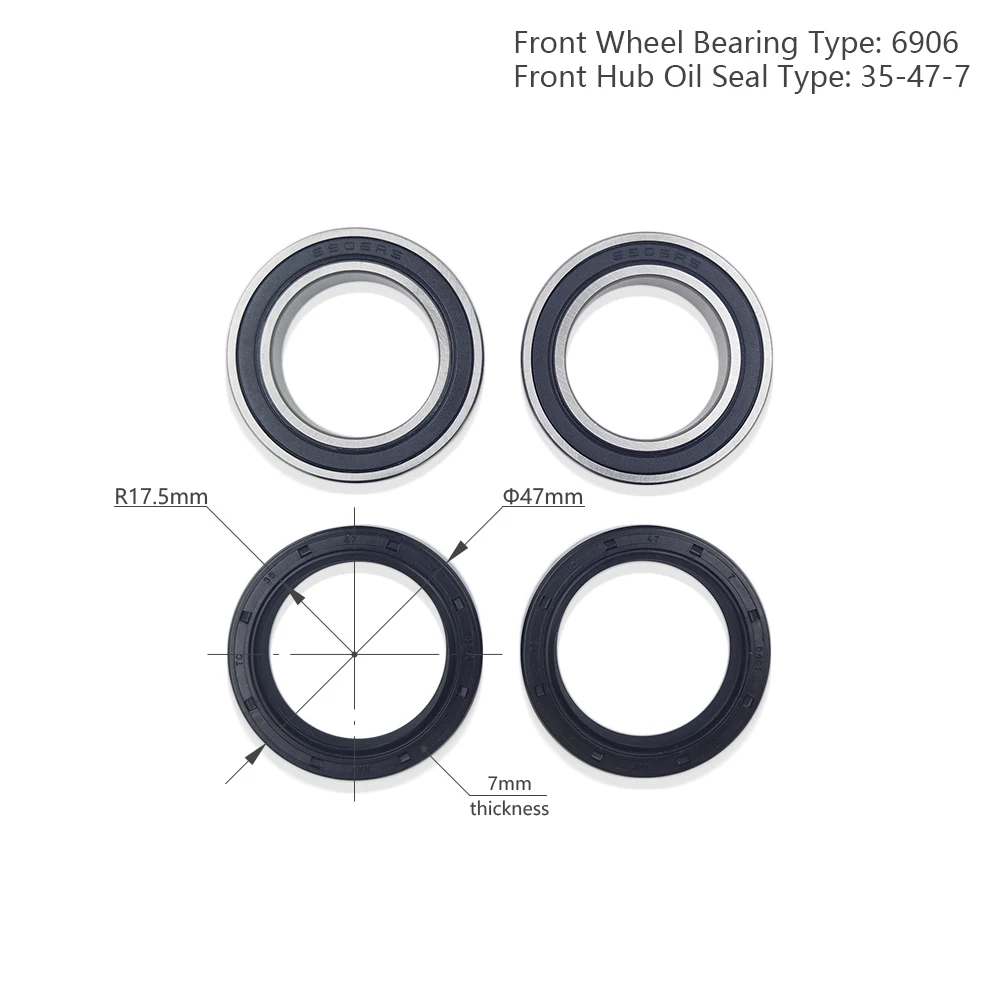 2 Pair Motocross Front Rear Wheel Bearing Hub Oil Seal Kit For KTM EXC SX XCF MXC HUSQVARNA TE FC FE 250 450 525 TC125 2003-2020