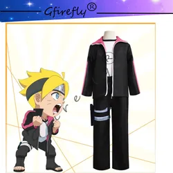 Anime BORUTO Cosplay Costume NEXT GENERATIONS Uzumaki Boruto black coat headband suit man boys cosplay costumes halloween comic