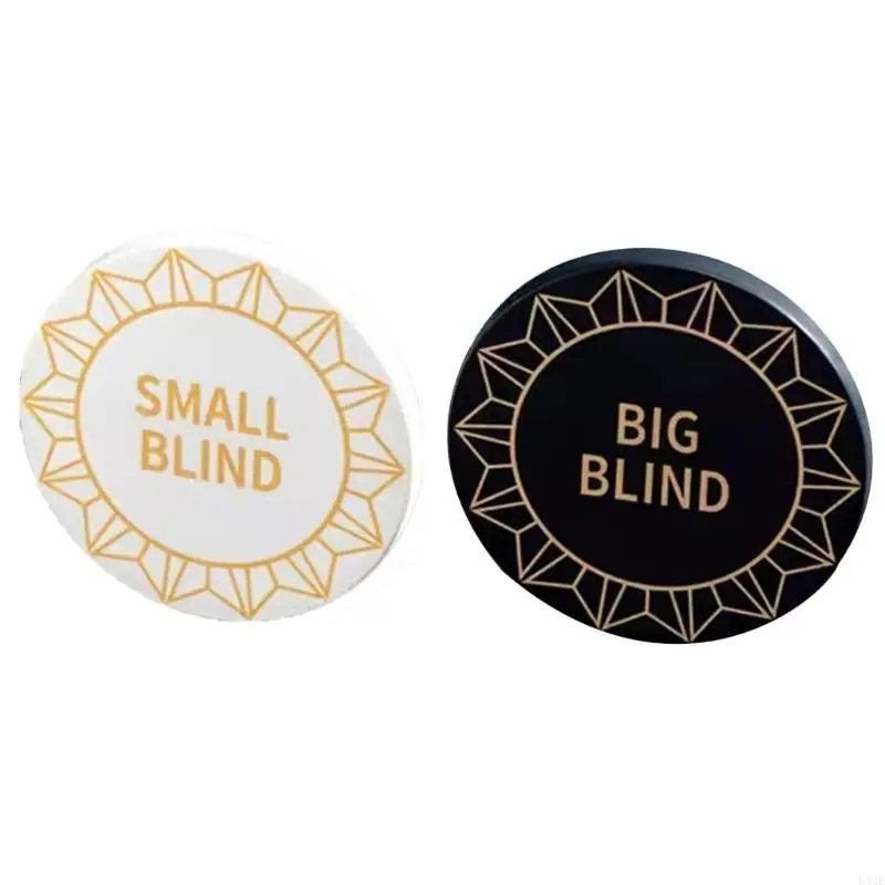 Metal Small Blind, Big Blind, Dealer Puck Buttons Game Dealer Button
