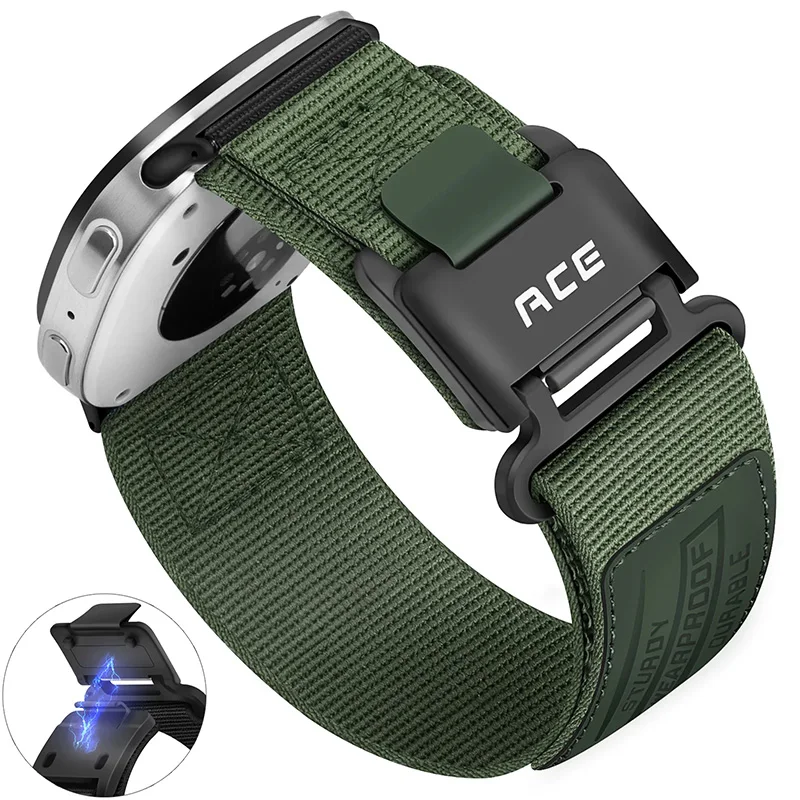 

Нейлоновый магнитный ремешок для Samsung Galaxy Watch 8 Classic 46 мм, спортивный дышащий браслет для Galaxy Watch 8, 40 мм, 44 мм