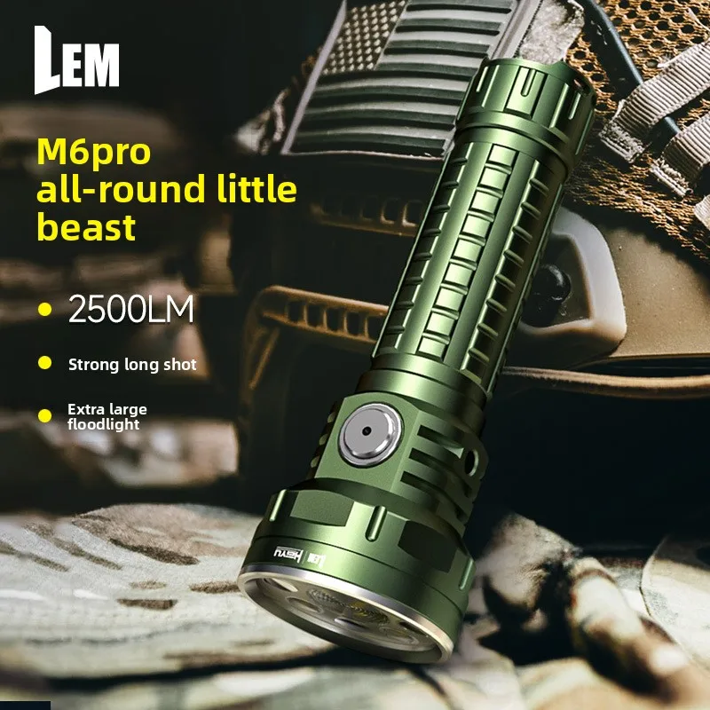 

Super Bright LEM Flashlight With Ultra-Long Endurance Large Capacity Rechargeable