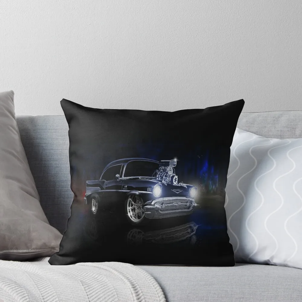 Blown 57 Chev Throw Pillow Pillow Covers Decorative Luxury Sofa Cushions luxury decor pillow