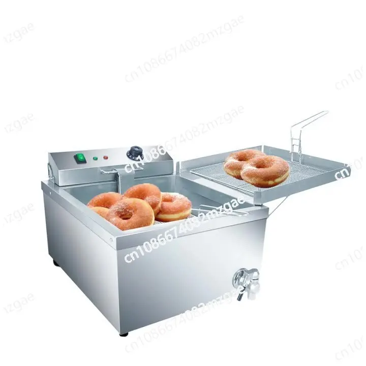 

Large Capacity Donut Machine Fryer Commercial Desktop Single Cylinder Multifunctional Fried Chicken and Potato Chips Oil Fryer