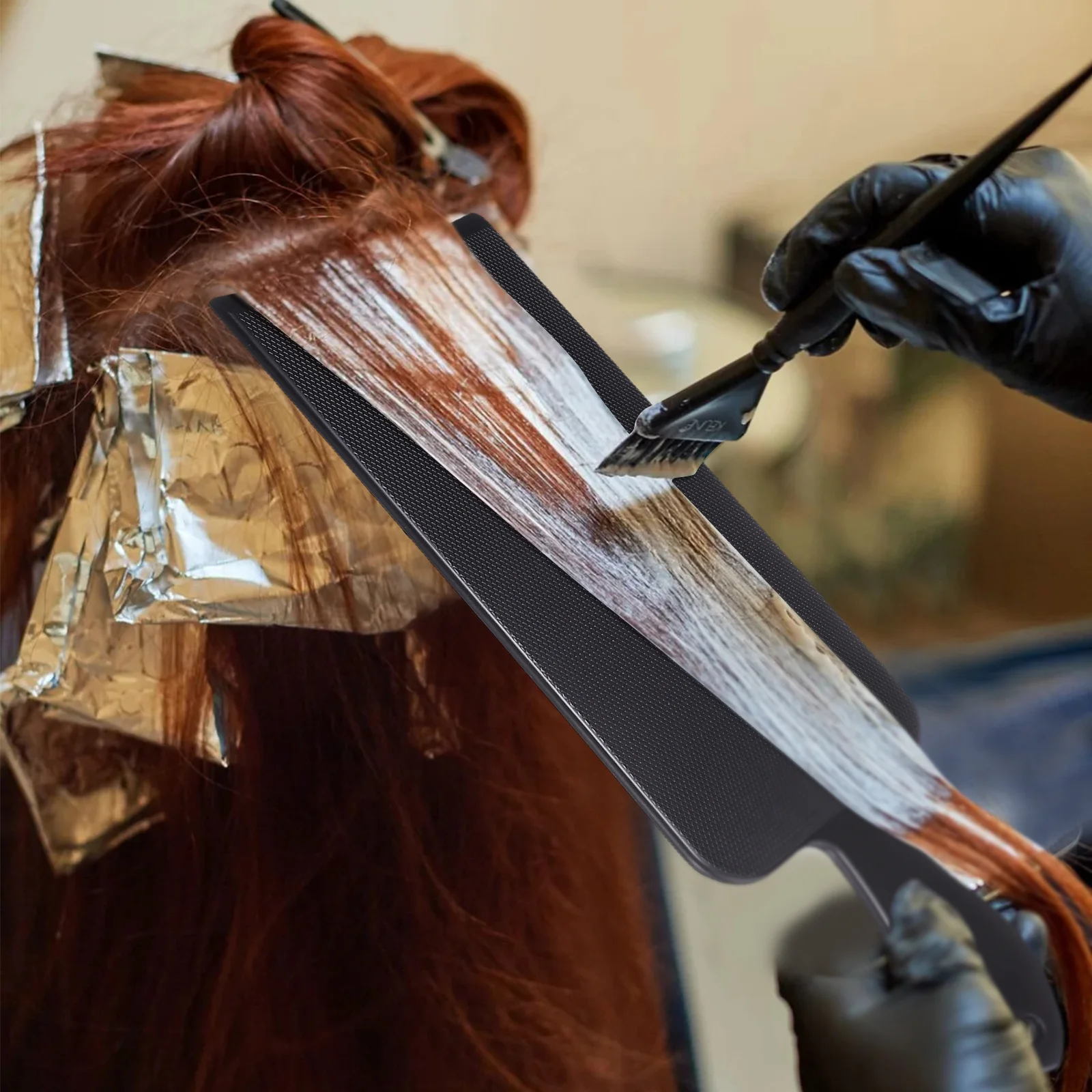 1Pcs Hair Dye Plate Premium ABS Non-Slip Hair Bleach Coloring Tool Comfortable Handle Hairdressing Salon Application - Image 4