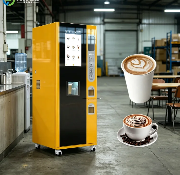 Coin Operated Payment Coffee Vending Machine Fresh Ground Coffee Vending Machine