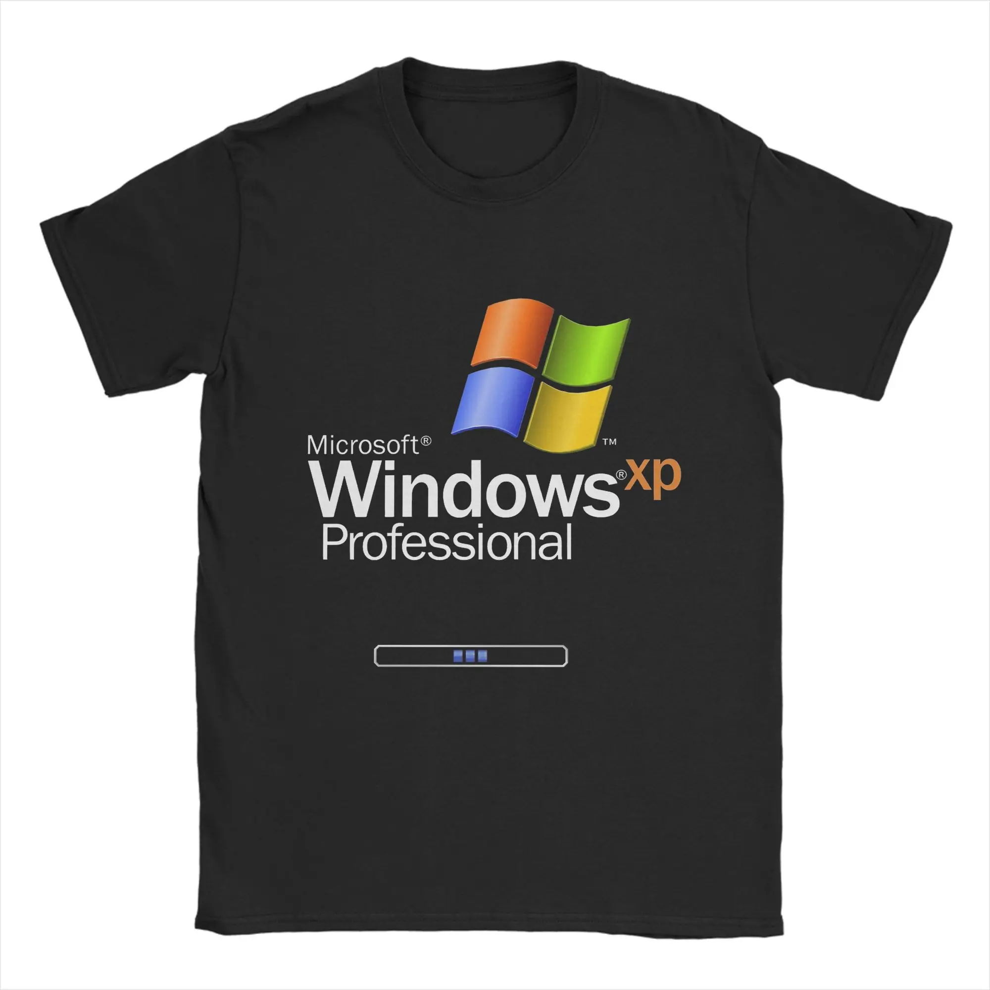 Camiseta Windows Xp para hombre, camisetas Vintage de algodón, camiseta de manga corta con cuello redondo, camisetas para adultos