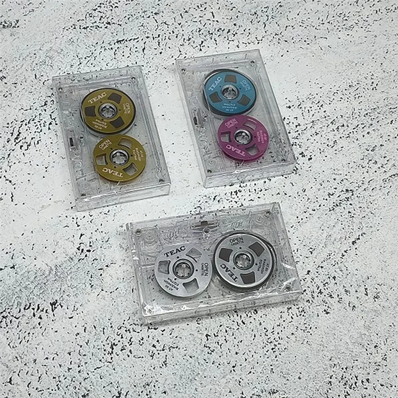 SR-สองด้านสีที่อยู่อาศัยเทปเปล่าโลหะมินิบันทึก 55 นาทีเทปเปล่าเทปคาสเซ็ตเปล่า, ใช้งานง่ายสีเขียว