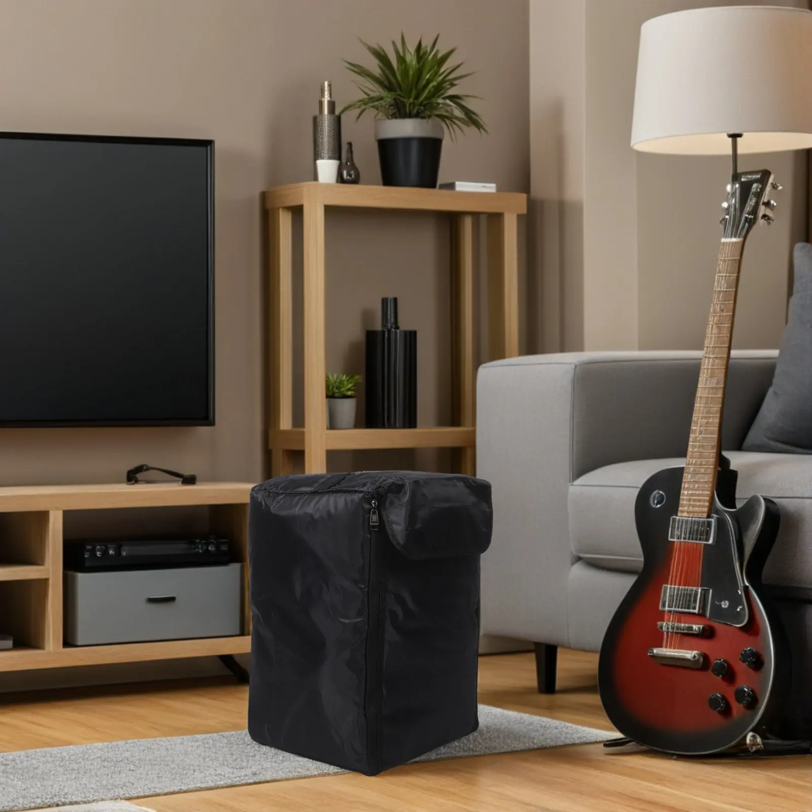 

Чехол-рюкзак для кахона, утолщенный, с подкладкой, защитный, для барабана-коробки, 48x33x30 см, с двойными лямками, дорожный чехол для перкуссии, черный