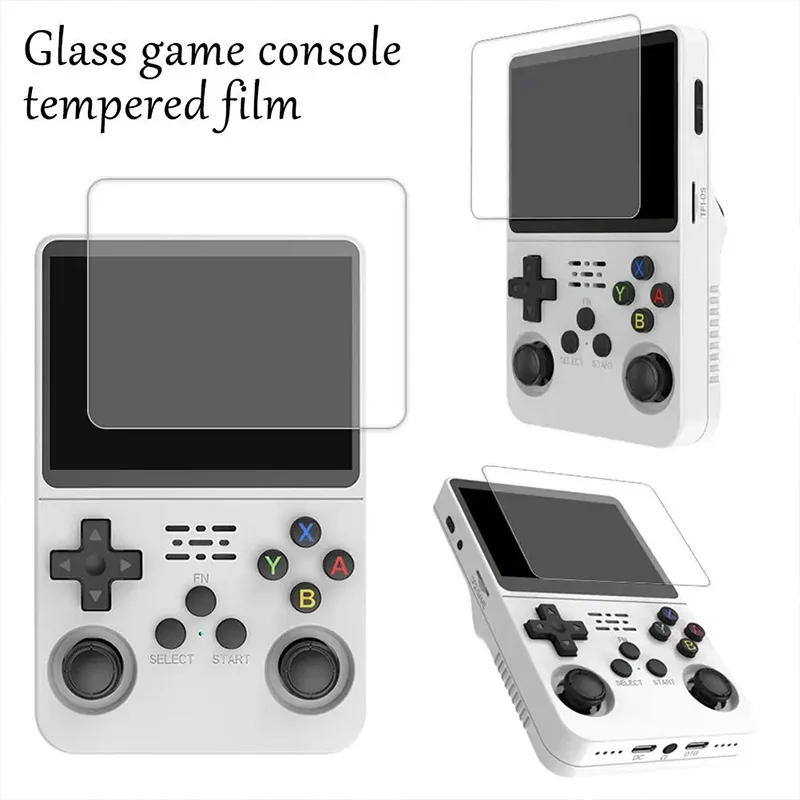 3-1PCS Screen Protector For R36Max Game Console Anti-scratch Tempered Glass For R36 Max Protective Film Game Console Accessories