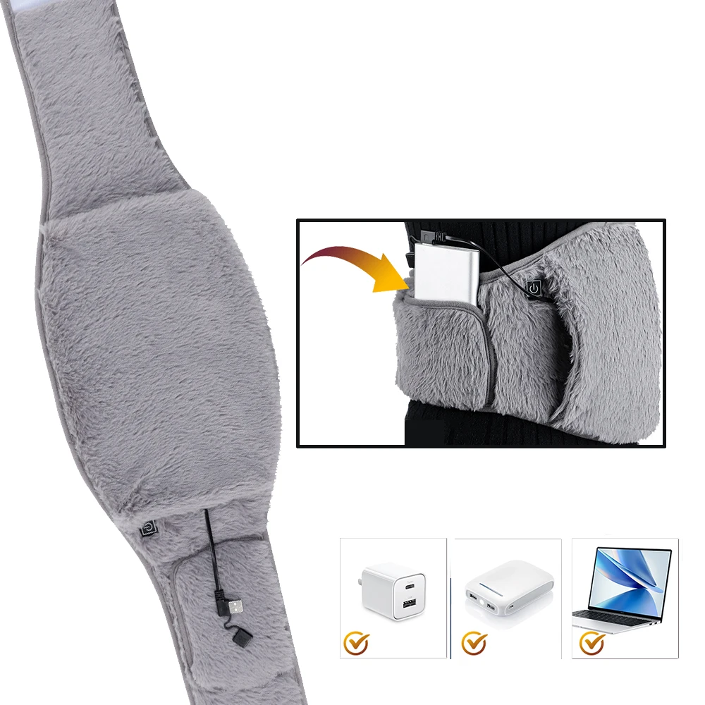 

3-уровневый электрический пояс для согревания живота, облегчение спазмов менструального периода, грелка для матки, морозостойкое грелка для рук и талии, одеяло