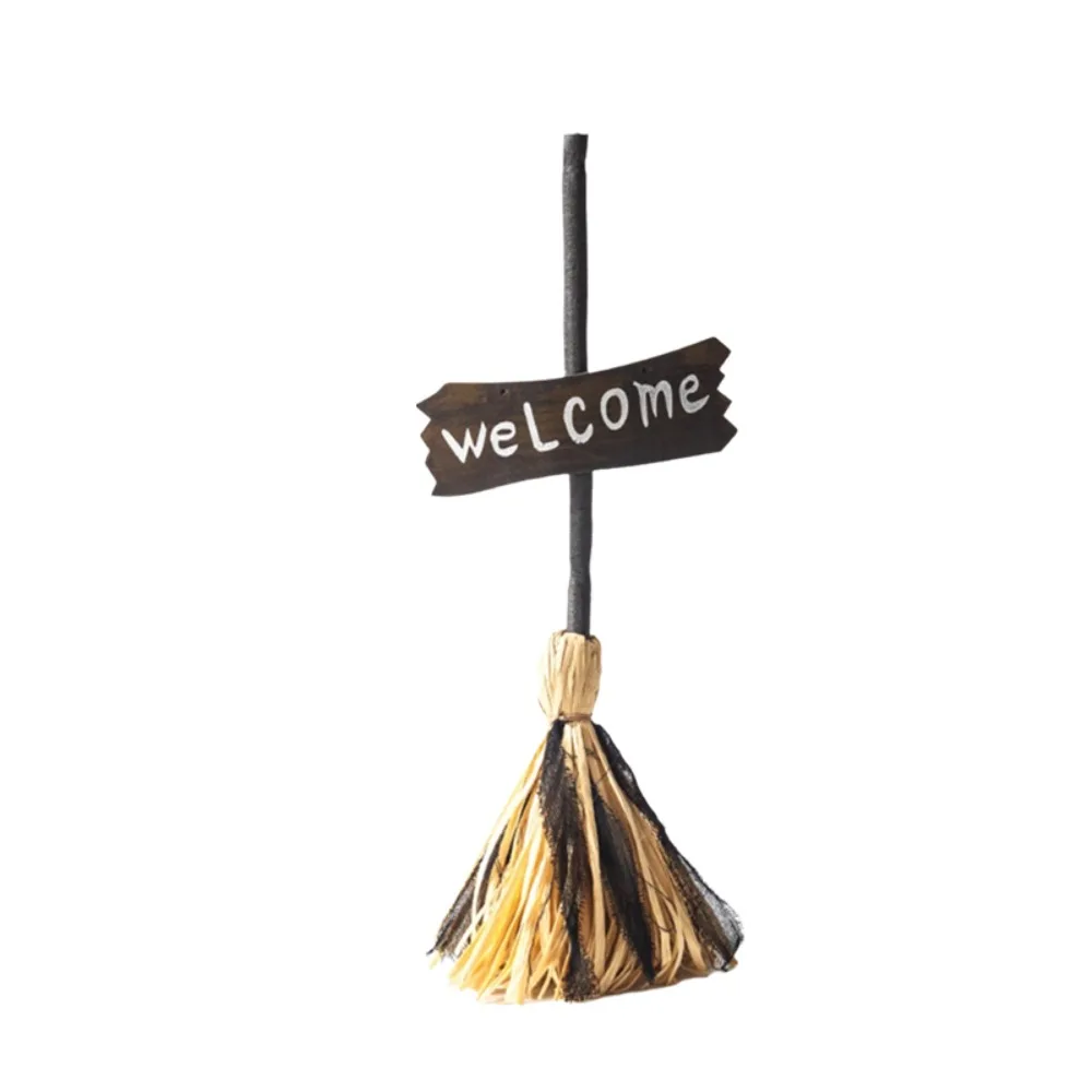 Voice-activated Halloween Witch Broom LED Lig...