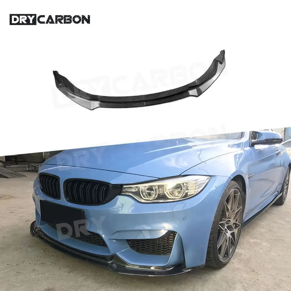 Alerón de labio divisor de parachoques delantero de coche para BMW F80 F82 F83 M3 M4 V estilo 2015-2020 kits de carrocería difusores Kits protectores de cubierta