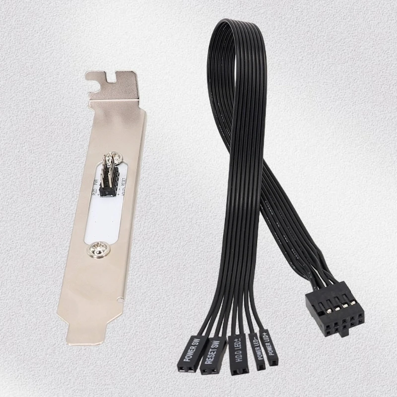 Y1UB Universal Full Height PCIE Slot Cover Cable With External Power Reset Button