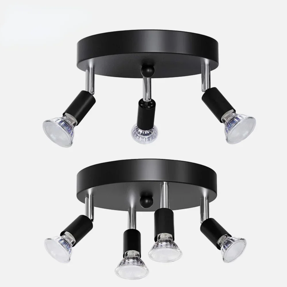 Rotatable Kitchen Ceiling Light Angle Adjustable GU10 LED Bulbs Bar Lamp Showcase Wall Sconces Living Room Cabinet Spot Lighting