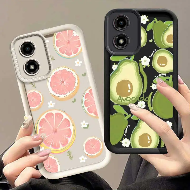 G04 Summer Fruits Eye Ladder Phone Case For Motorola Moto G04 Cover