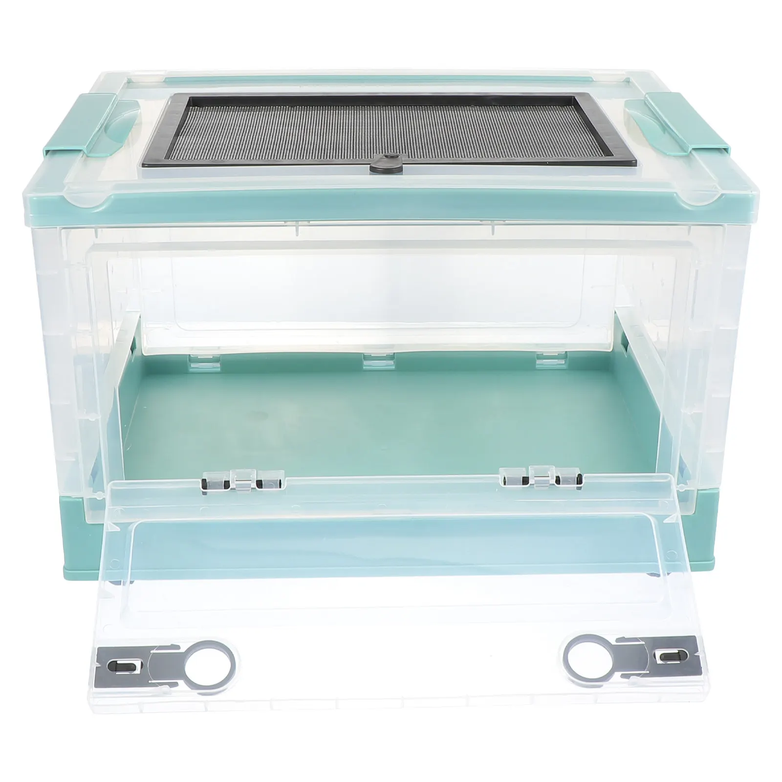 

1Set Stable Comfortable Hamster Plastic Pet Breeding Container with High-End Separate Front Top Opening for Desk Floor Use