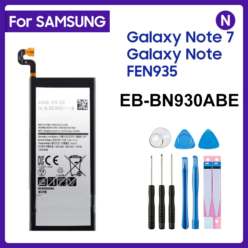 

Фотоаккумулятор EB-BN930ABE 3500 мАч для Samsung Galaxy Note 7 Galaxy Note FE N935 + Инструменты