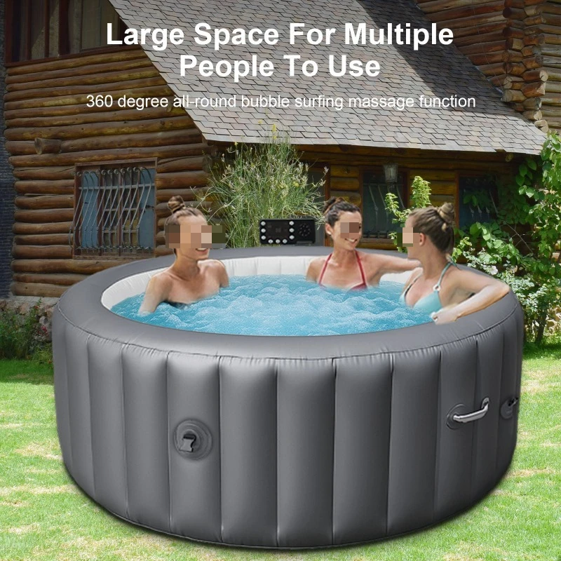 Outdoor multi-person swimming pool, courtyard spa pool with heated filter bath, domestic pool Home entertainment tools