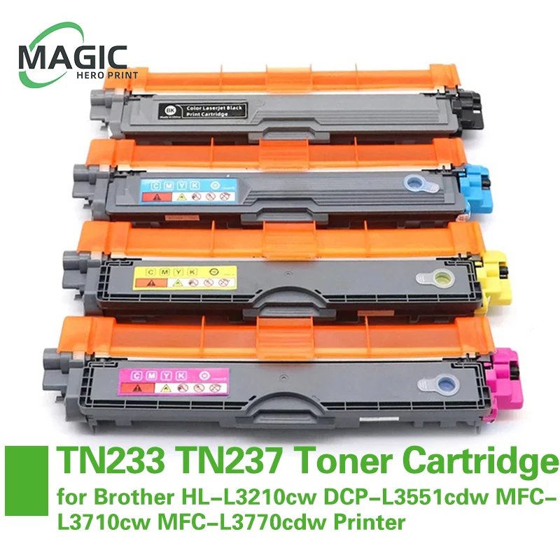 

NZ TN233 TN237 тонер-картридж, совместимый с принтером Brother HL-L3210cw DCP-L3551cdw MFC-L3710cw MFC-L3770cdw с цветным чипом
