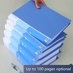 A4 File Folder Display Book 20/30/40/60 Pages Transparent Insert Paper Document Organizer Bag Office School Supplies