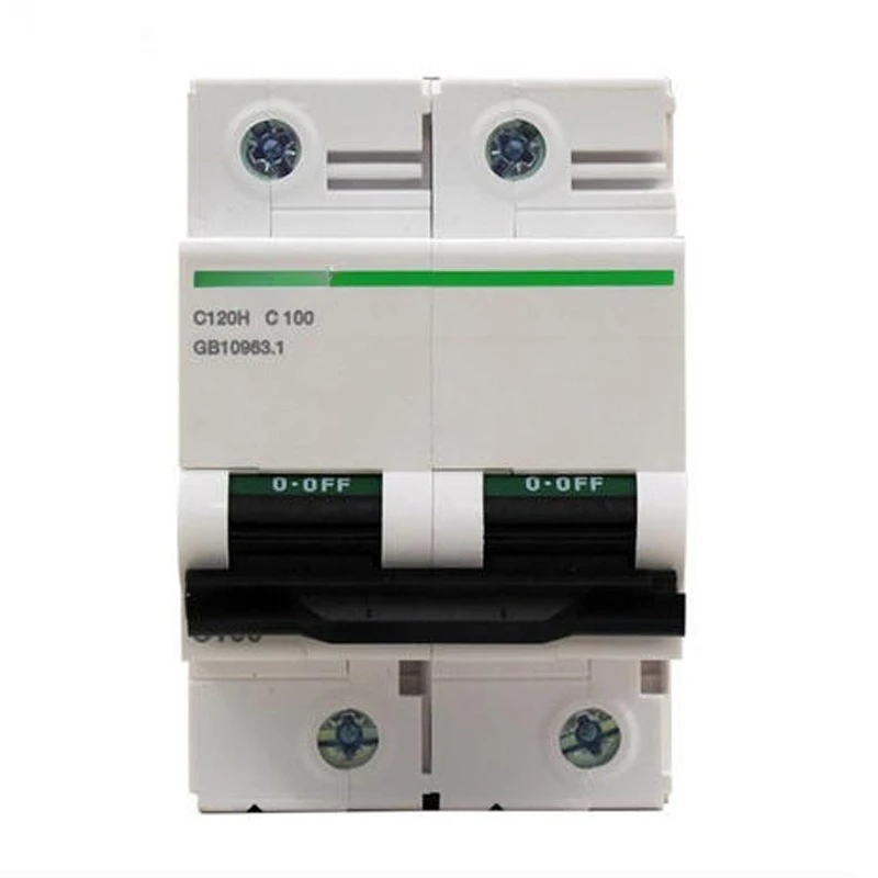 C120H Series Mini Circuit Breaker 1P 2P 3P 4P C D Curve 63A 100A 125A AC 50-440V Air Overload Protection Switch
