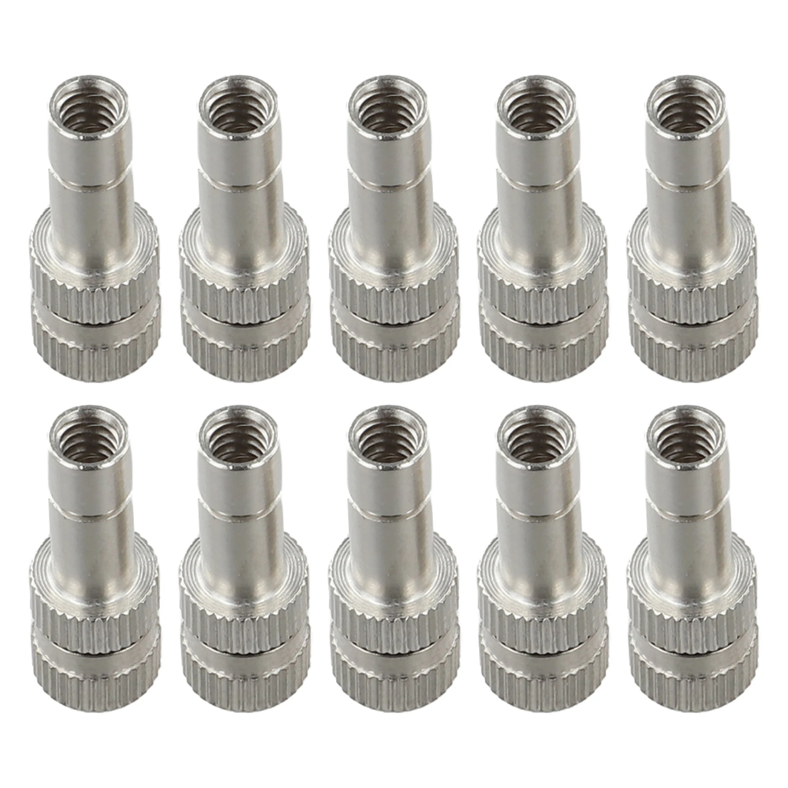 10 Pack Copper Misting Nozzles 6mm with Quick Connect for Garden and Patio Fine for mist Spray Nozzles for Greenhouse Cooling